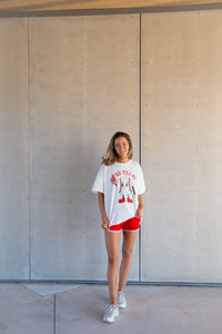 Go Team on White Boxy Tee