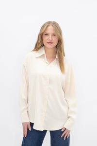 Kathryn Classic Button-Up, Ivory