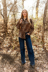 Kathryn Button-Up, Leopard