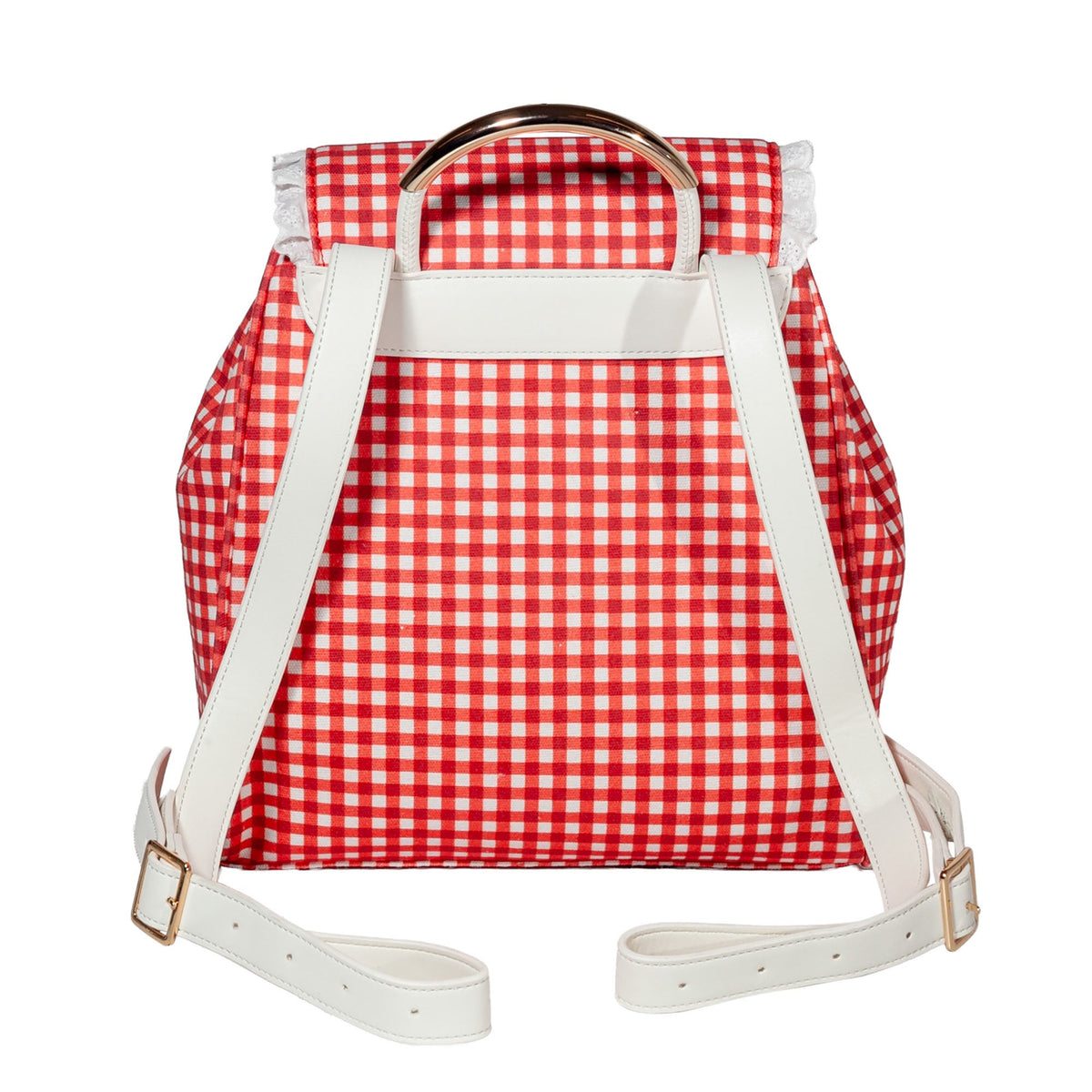 Seaside Sweetheart Fringe Backpack Gingham