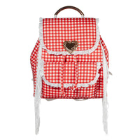 Seaside Sweetheart Fringe Backpack Gingham