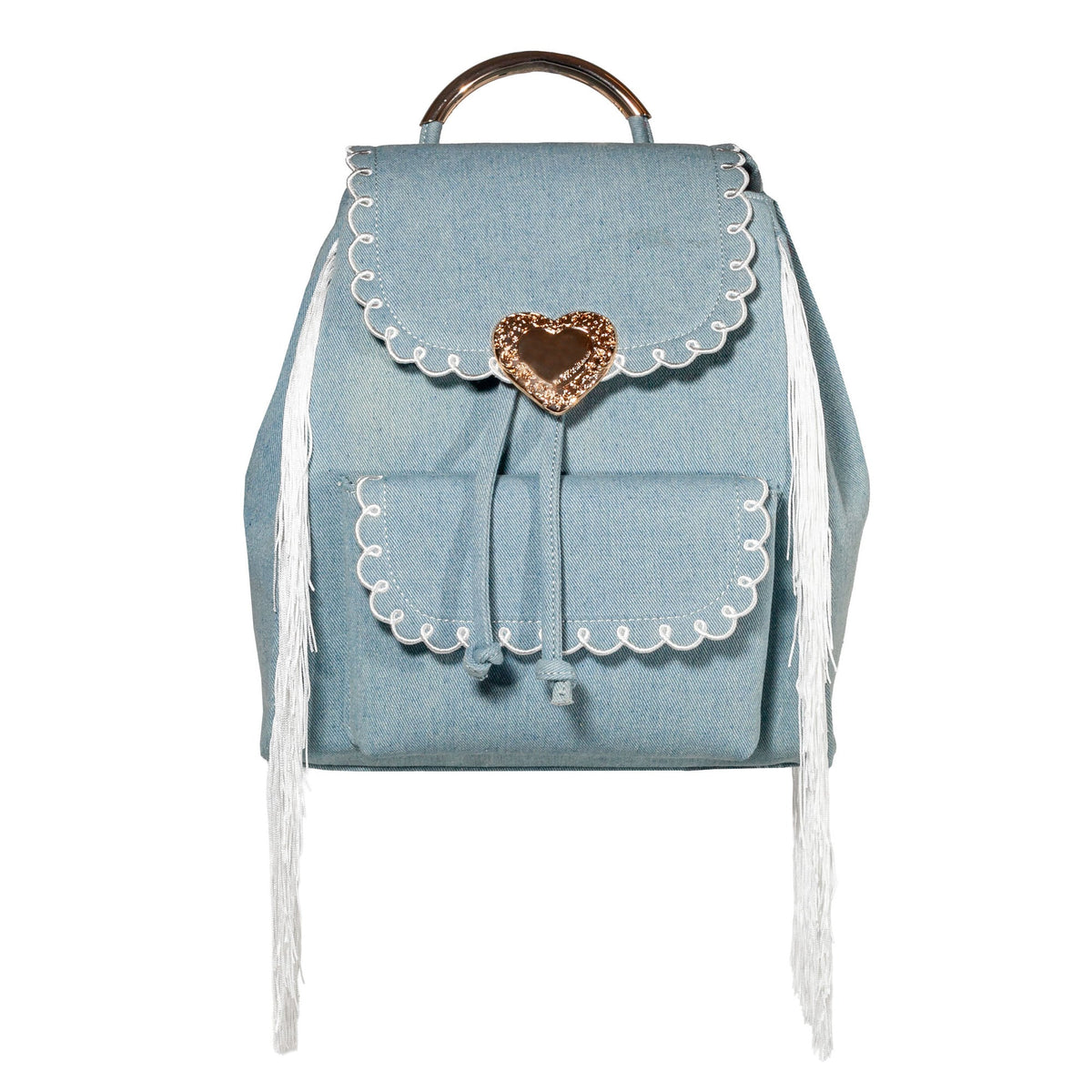 Seaside Sweetheart Fringe Backpack Gingham