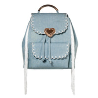 Seaside Sweetheart Fringe Backpack Gingham