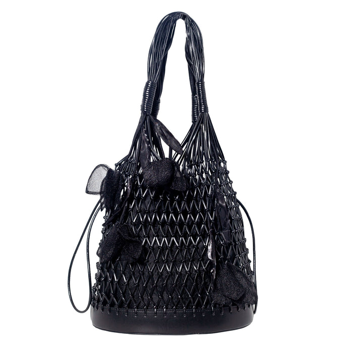 Secret Garden Macramé Tote Bag with Removable Pouch