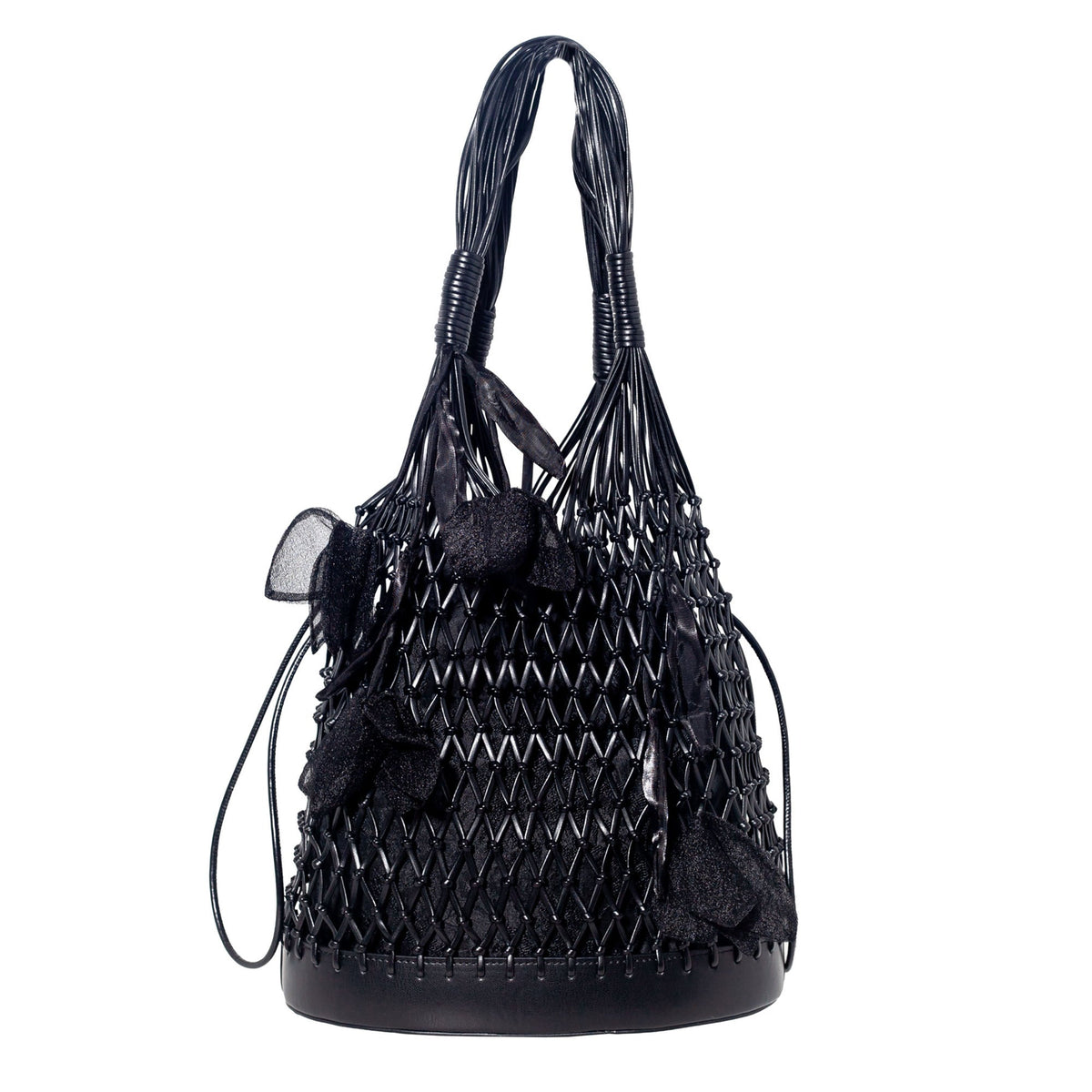 Secret Garden Macramé Tote Bag with Removable Pouch