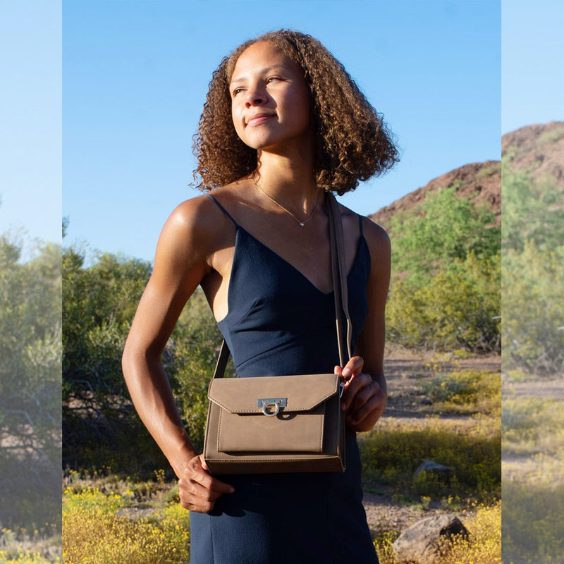 Venesia RFID wallet by SaveTheGirls with multiple card slots, made of sleek leather with subtle branding and secure RFID protection.