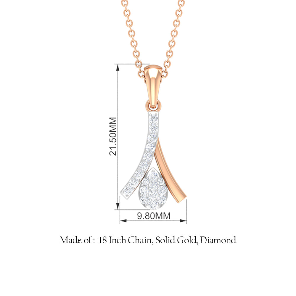Certified round cut diamond cluster pendant necklace by Rosec Jewels featuring sparkling diamond design and elegant silver setting.
