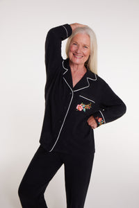 WeloWela Wela Pajama Adaptable Pant for women, back view showing comfortable fabric and stylish design.
