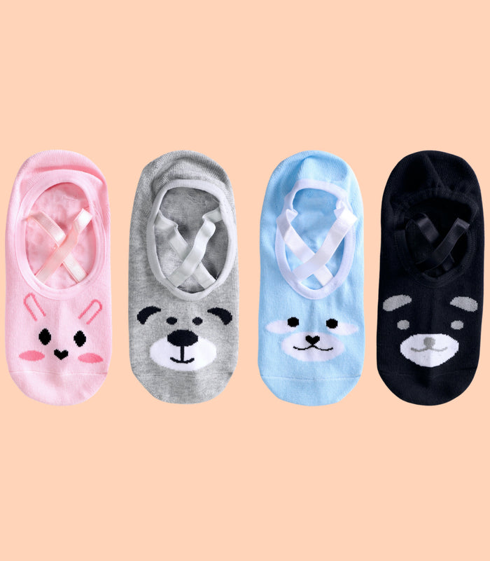 Non-Slip Women's Hospital Socks (Cartoon)