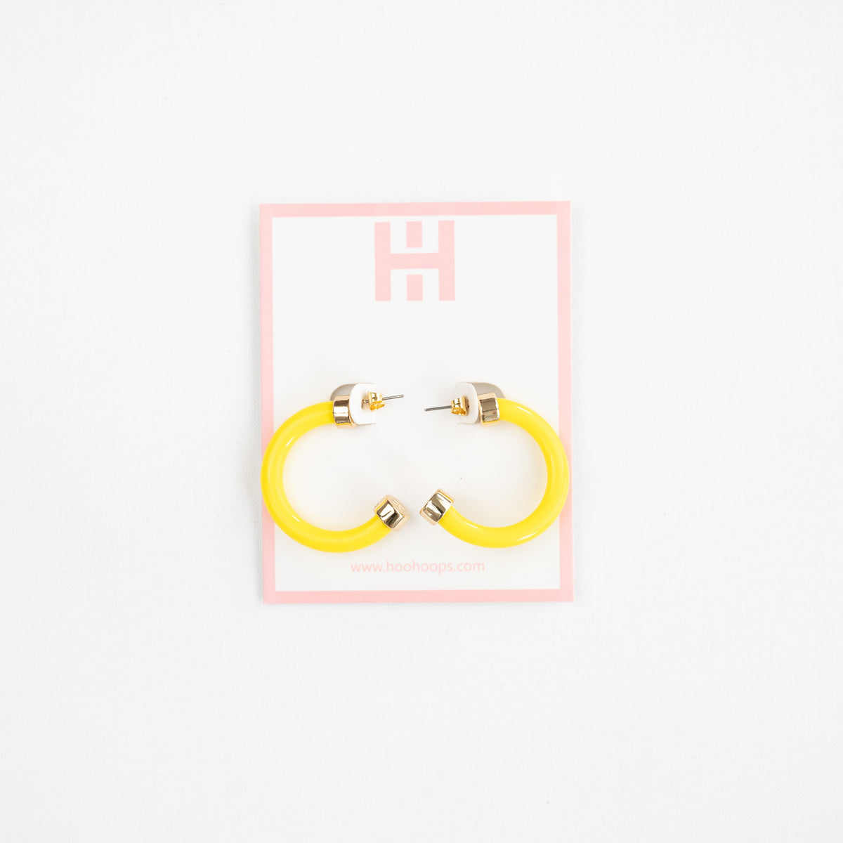 Yellow Hoop Earrings