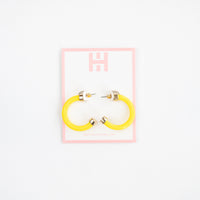 Yellow Hoop Earrings