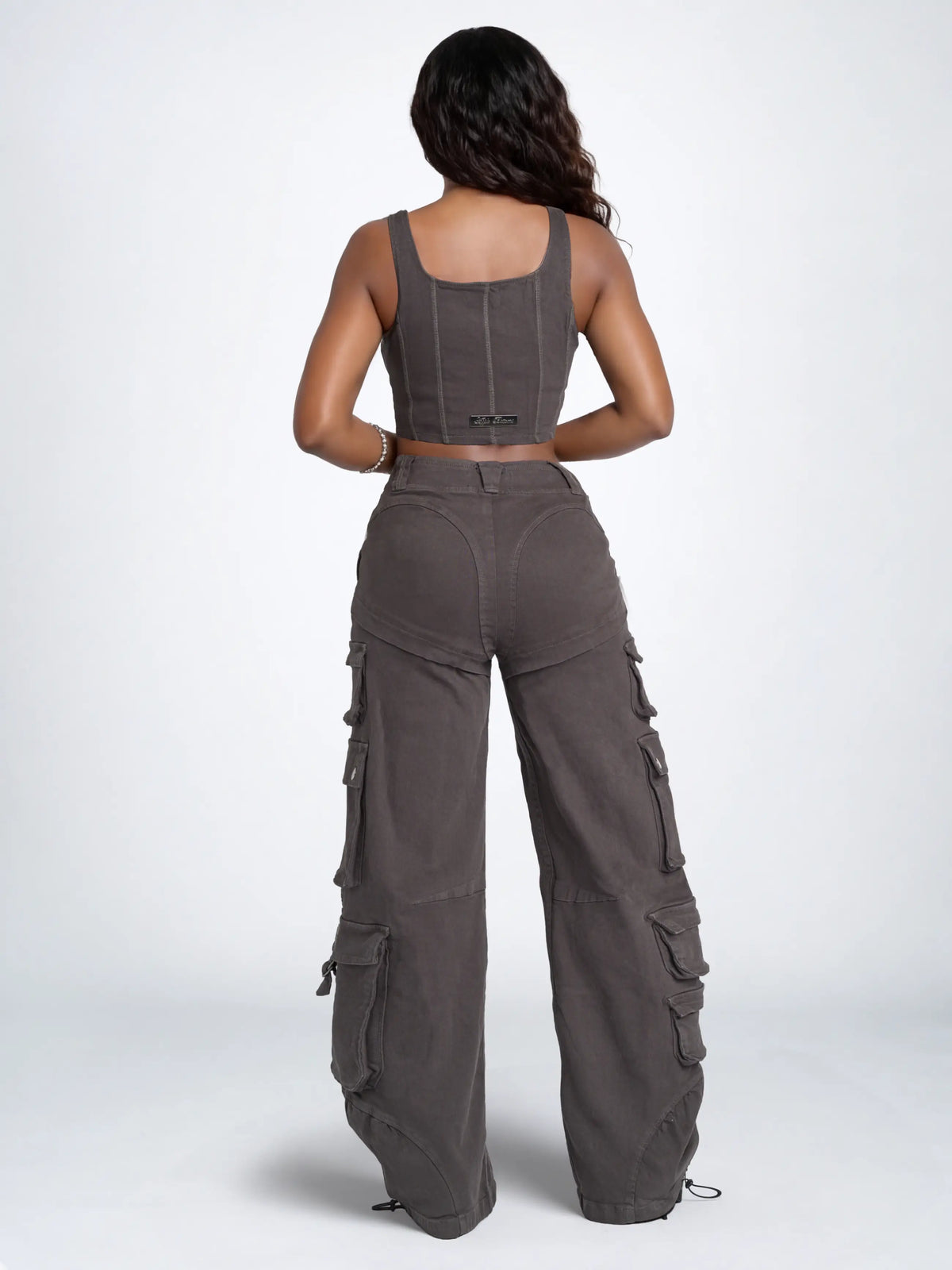 Low-Rise Twill Cargo Pant
