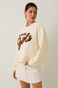 Let's Go Girls rodeo sweatshirt from Adelyne's Boutique & Gifts, featuring a stylish casual design with rodeo-themed graphics.