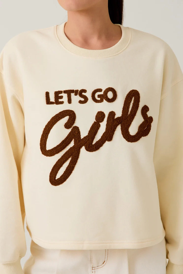 Let's Go Girls Rodeo sweatshirt by Adelyne's Boutique & Gifts, showcasing a stylish rodeo-themed casual apparel with vibrant design.