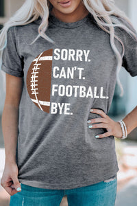 Women's American football T-shirt by Adelyne's Boutique, featuring a sporty design and comfortable fit.