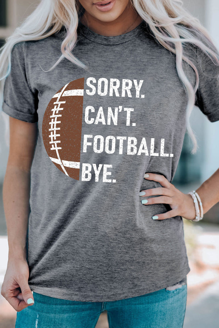Women's American football T-shirt by Adelyne's Boutique, featuring a sporty design and comfortable fit.