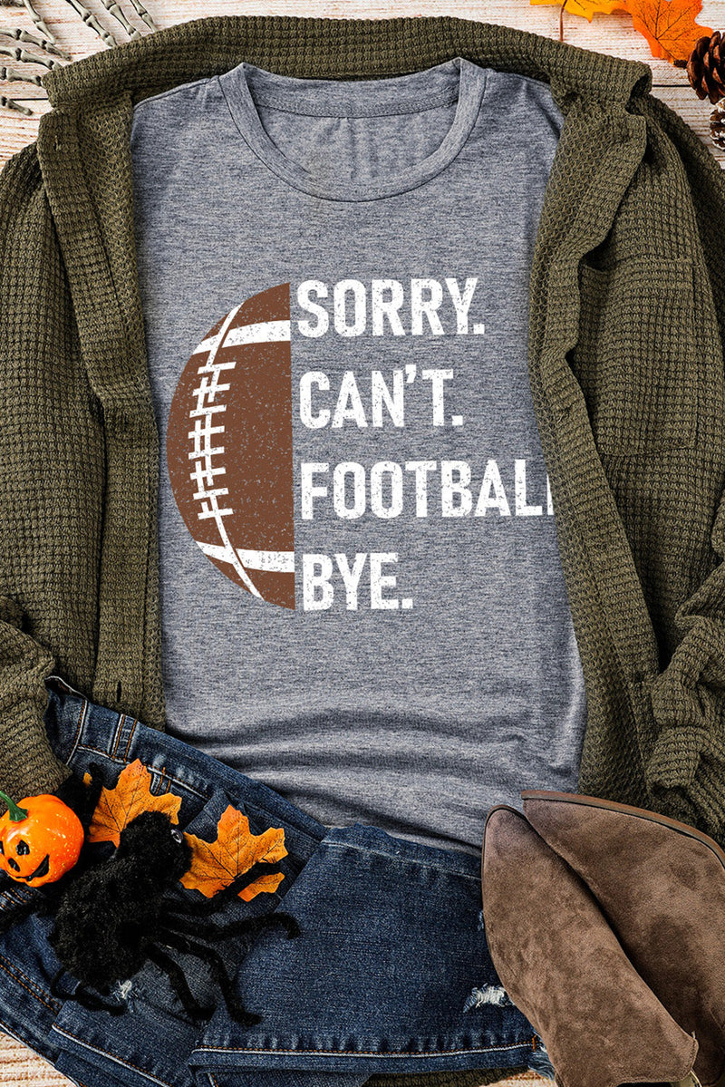 Women's American football T-shirt by Adelyne's Boutique, featuring a sporty design and comfortable fit.