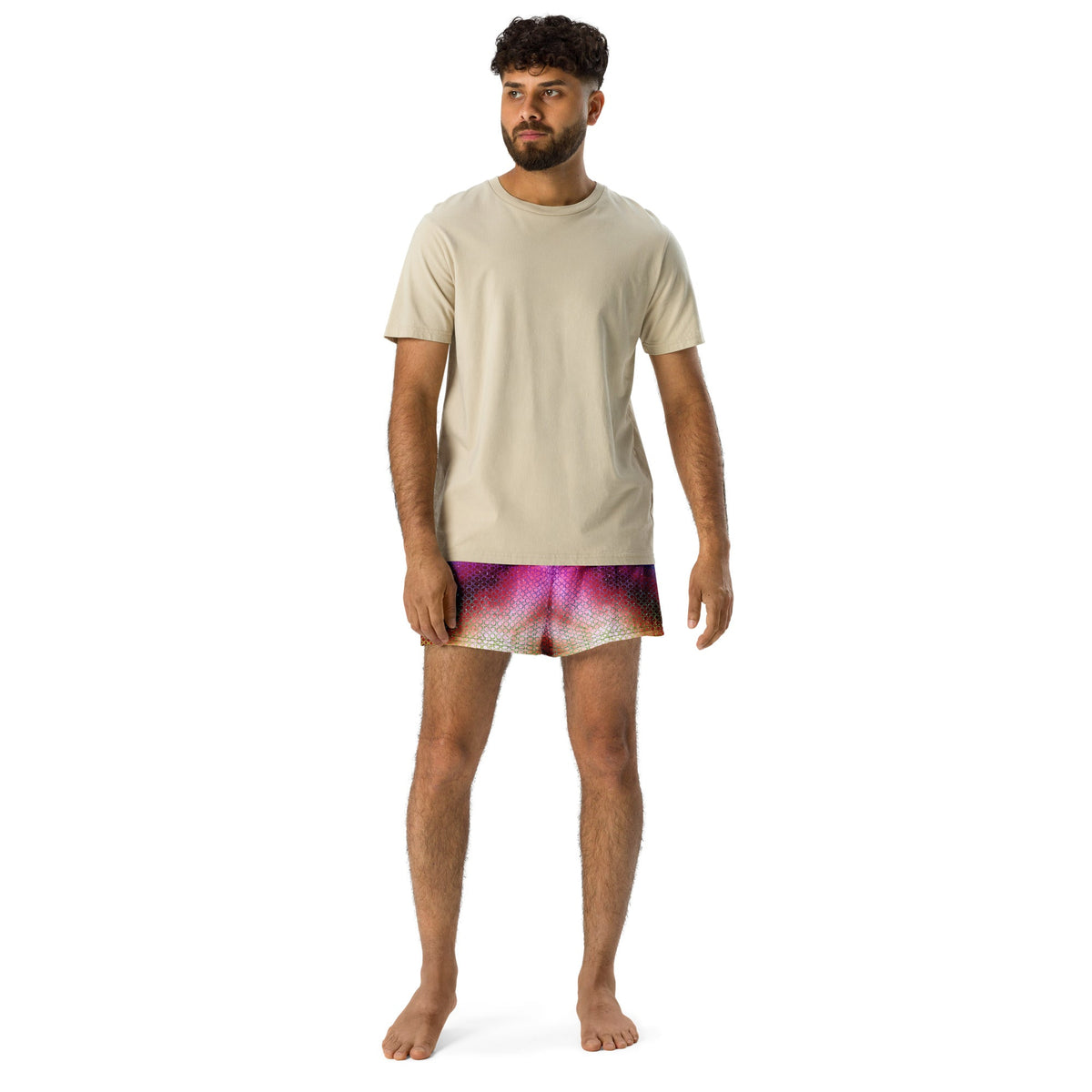 Pixeled Athletic Shorts For EDM Rave Festival Outfit Clothing