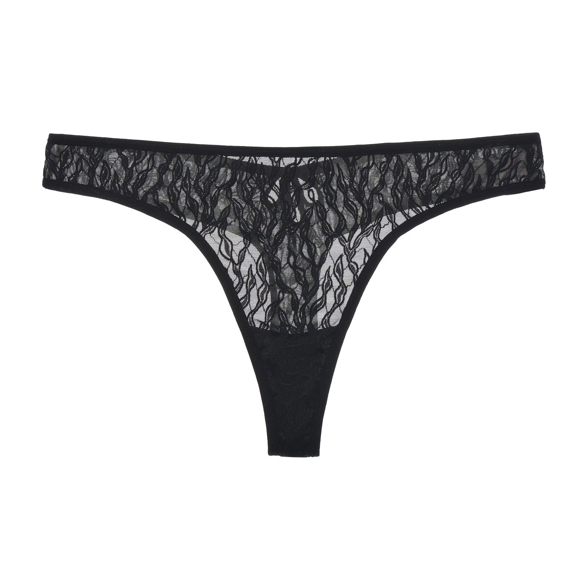 Amour d'Agnette Julie Everyday Lace Thong bottom in electric eel color, XS size, featuring delicate lace fabric.