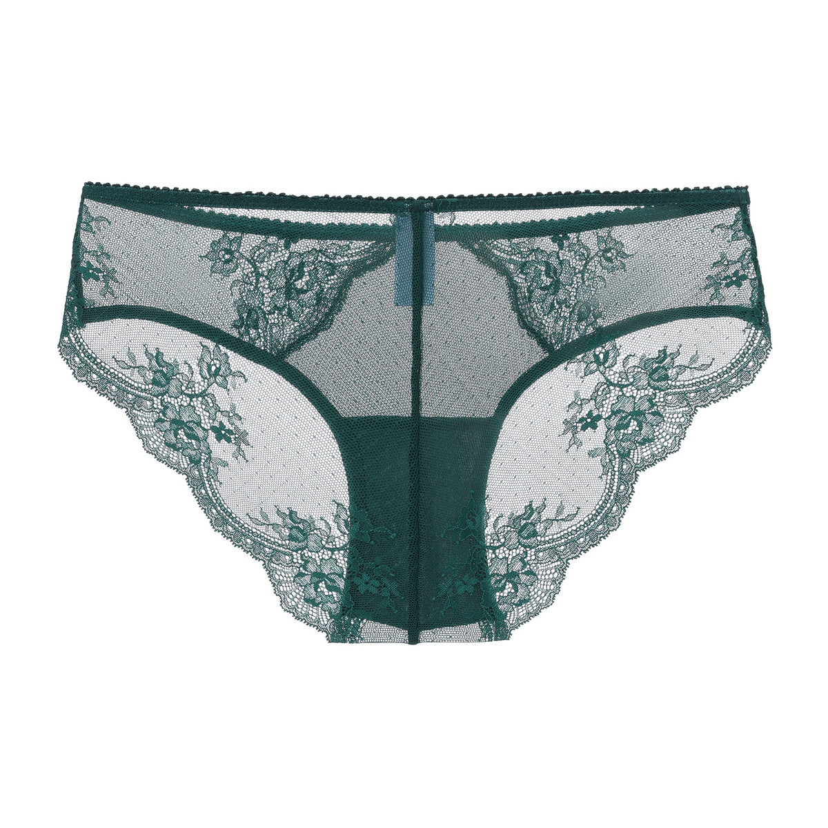 Amour d'Agnette Kim Stretch Lace and Mesh Cheeky bottom featuring delicate lace and mesh fabric in a stylish design.