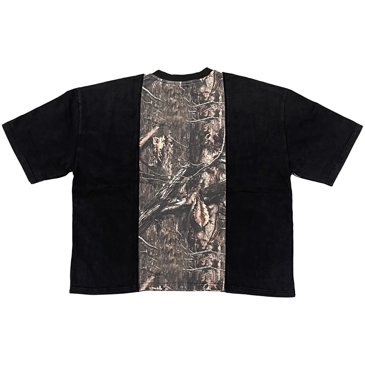Back view of ArnukiClothing Prime Streetwear Cropped Boxy T-Shirt with DTG print, oversized fit, made of 350GSM cotton.