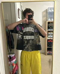 ArnukiClothing Prime Streetwear cropped boxy T-shirt, cotton fabric, oversized fit, with DTG printed design in black and white.