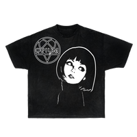 Black Heart Streetwear T-Shirt by ArnukiClothing featuring a bold heart graphic on a black, boxy fit tee.