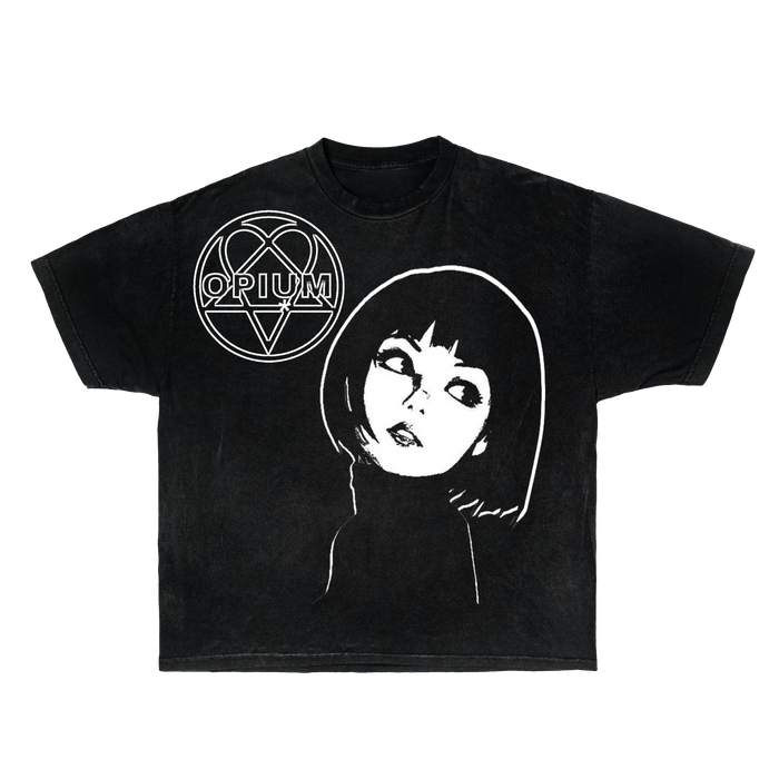Black Heart Streetwear T-Shirt by ArnukiClothing featuring a bold heart graphic on a black, boxy fit tee.