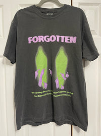 Cotton short sleeve streetwear T-shirt by ArnukiClothing with paranormal forgotten garment dye design, casual urban style.