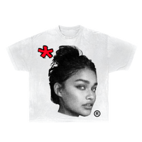 ArnukiClothing black cotton T-shirt featuring a half-tone princess design, true-to-size unisex streetwear tee for casual wear.