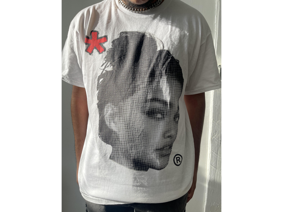 Black ArnukiClothing Half Tone Princess streetwear T-Shirt, unisex cotton casual tee with bold print, true to size.