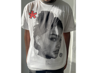 Black ArnukiClothing Half Tone Princess streetwear T-Shirt, unisex cotton casual tee with bold print, true to size.
