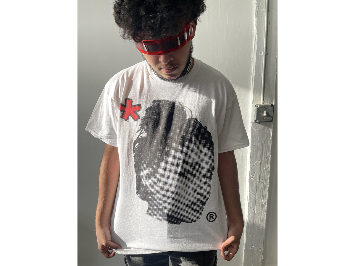 Black ArnukiClothing T-Shirt featuring a half-tone princess print, unisex casual cotton tee, true to size streetwear style.