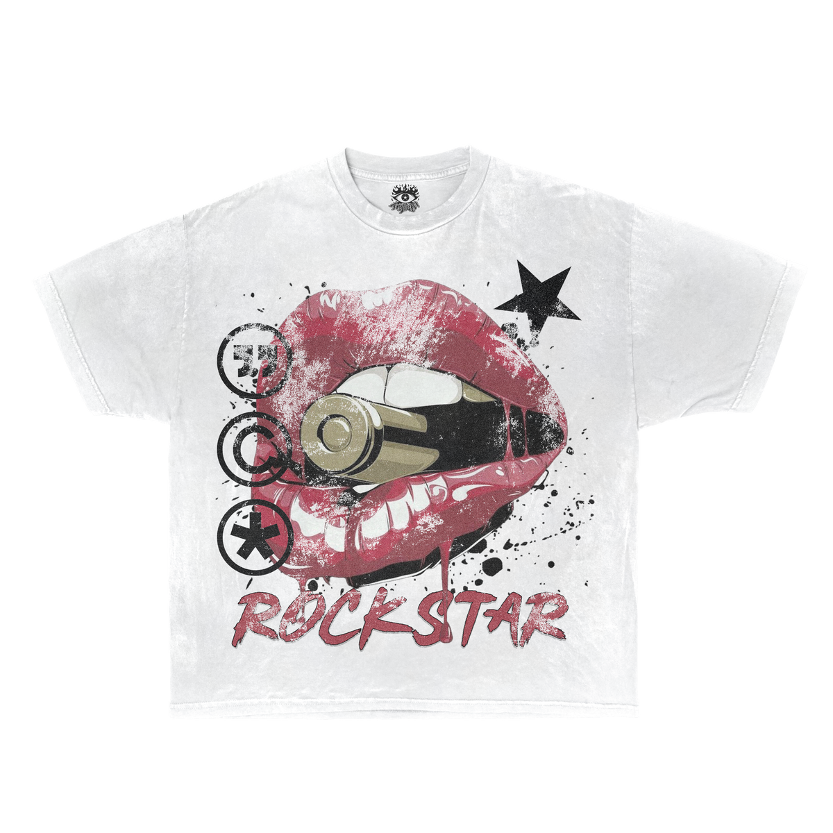 ArnukiClothing white cotton T-shirt, casual streetwear style, true to size, ideal for confident everyday wear.
