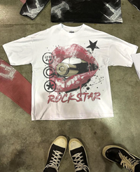 ArnukiClothing white cotton T-shirt, casual streetwear style, true to size, perfect for confident everyday wardrobe essentials.