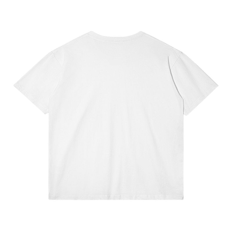 White HEAR Streetwear T-shirt by ArnukiClothing, classic fit cotton tee with 180 GSM fabric and DTG print.