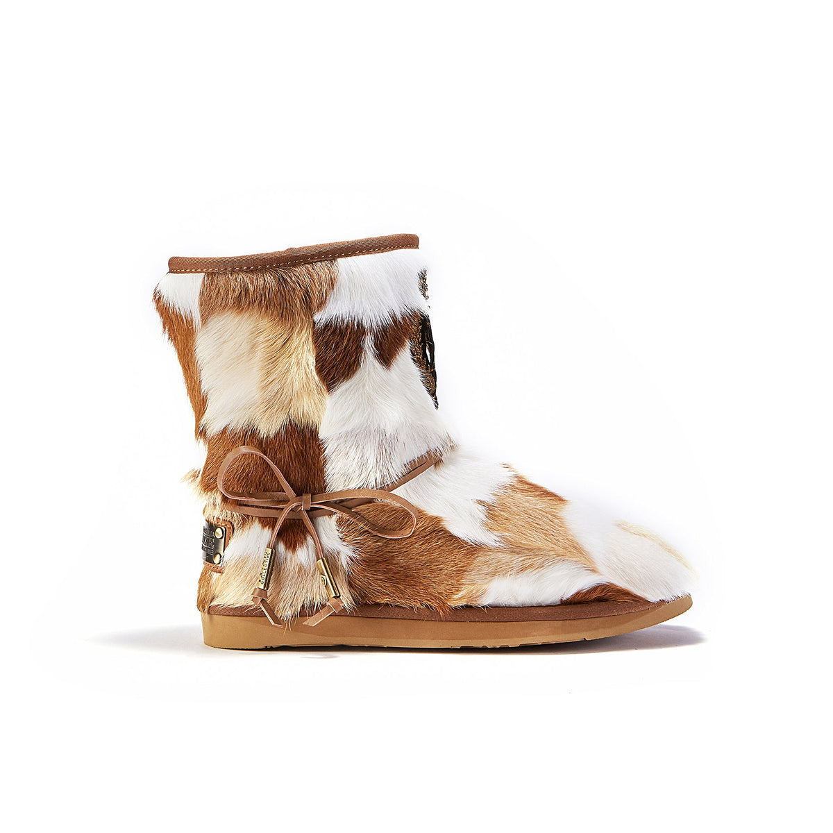 Australia Luxe Collective Heritage Short Goat Boots with mixed leather and stylish design, perfect for casual or chic outfits.