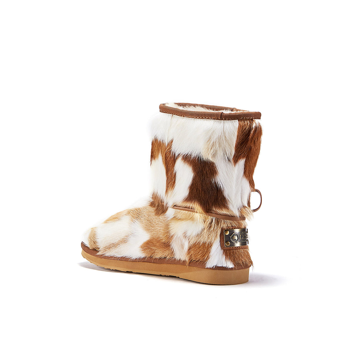Australia Luxe Collective Heritage Short Goat Boots with mixed leather and stylish design, perfect for casual or dressy wear.