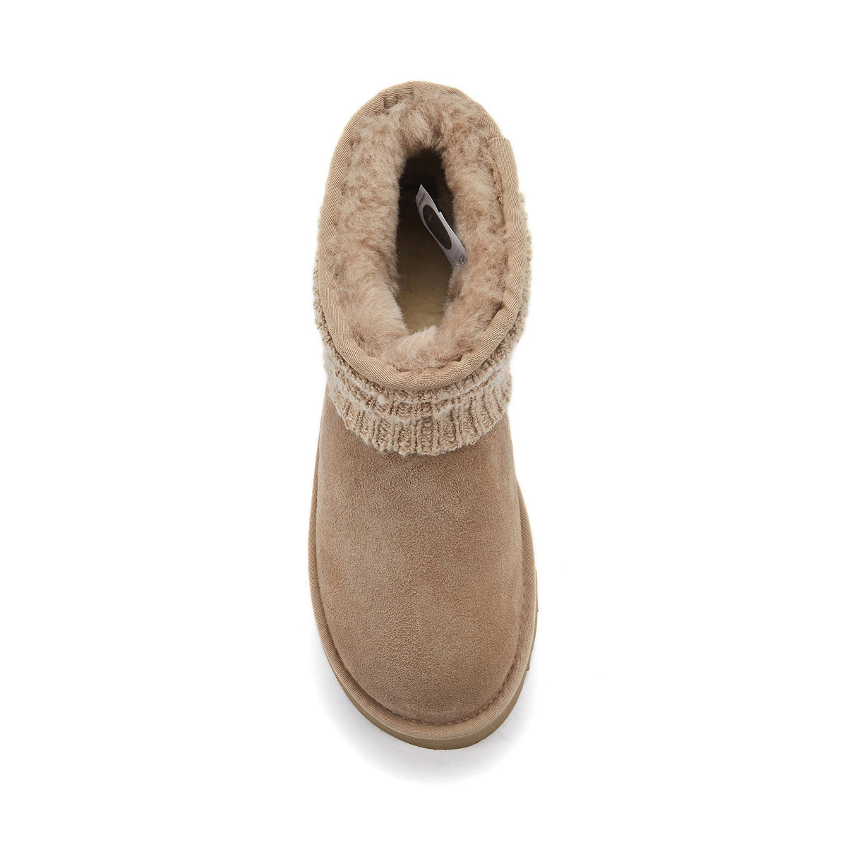 Taupe Australia Luxe Collective Fame Ultra Platfoam boots with a sleek design and plush interior visible in the image.