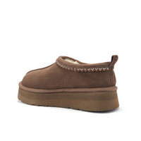 Australia Luxe Collective Outback Platfoam Braid Clay shoes featuring a tan braided design and comfortable slip-on style.