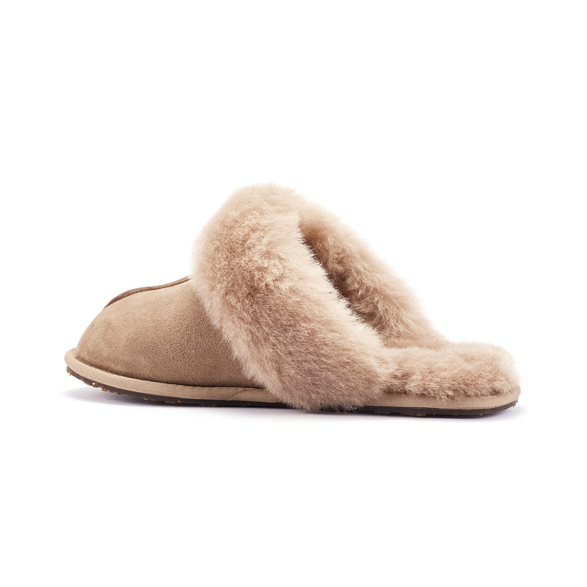 Taupe closed mule slippers by Australia Luxe Collective, featuring soft material and slip-on design for comfort and style.