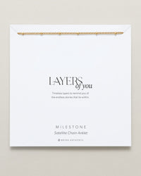 Milestone Satellite Chain Anklet
