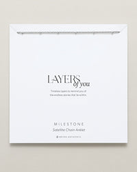 Milestone Satellite Chain Anklet