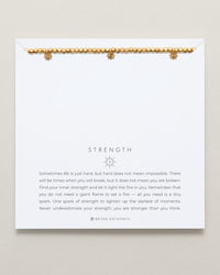 Strength Beaded Icon Bracelet
