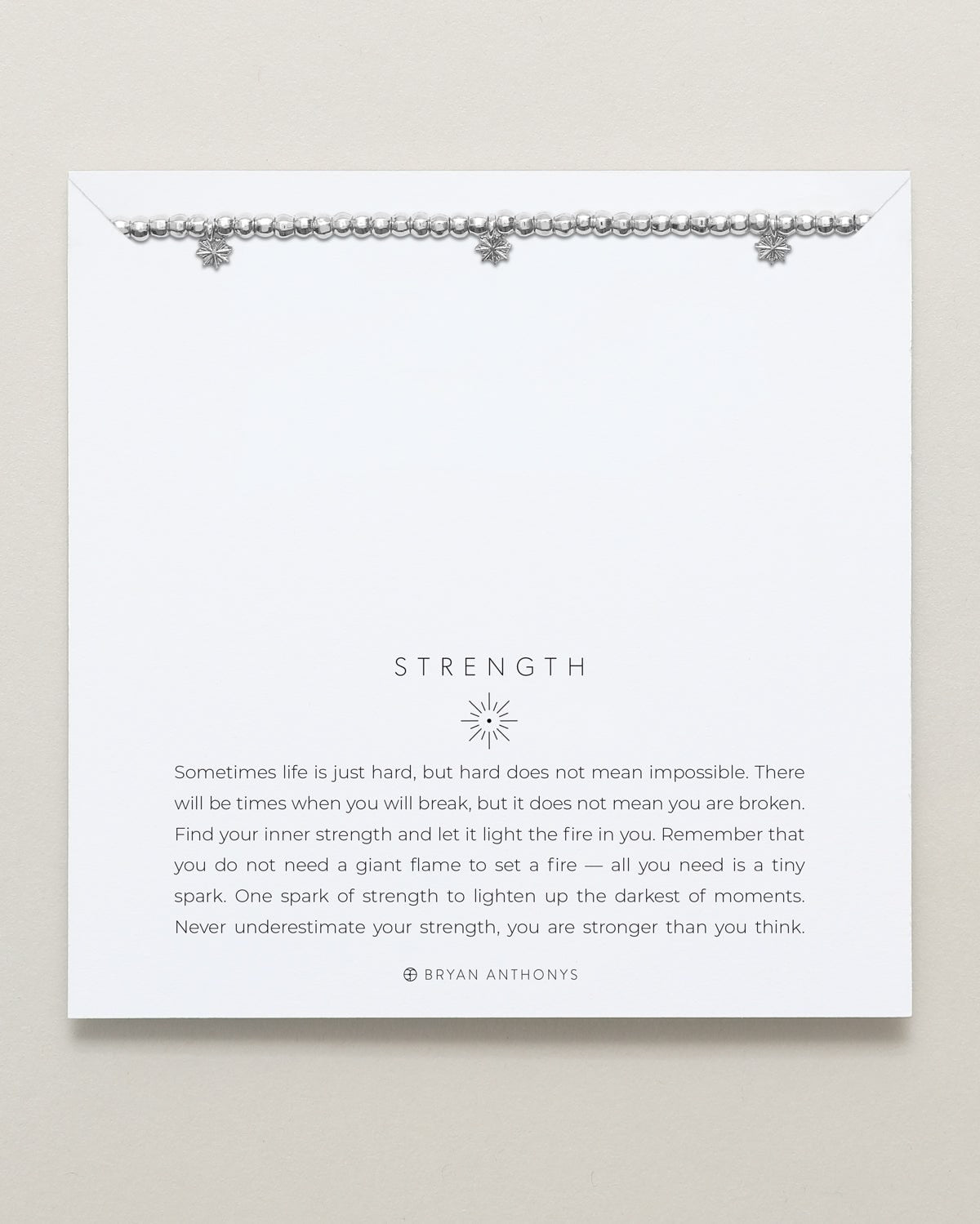 Strength Beaded Icon Bracelet