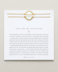 You Are My Sunshine Gold Bracelet Set