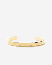 Pause Engraved Cuff