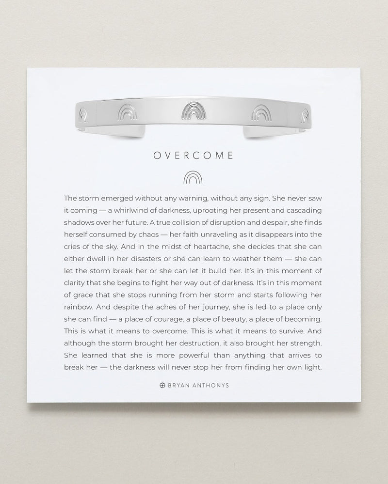 Overcome Engraved Cuff