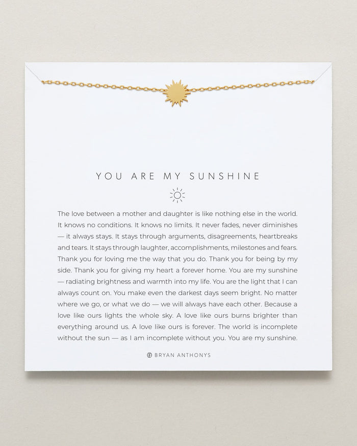 You Are My Sunshine Icon Necklace