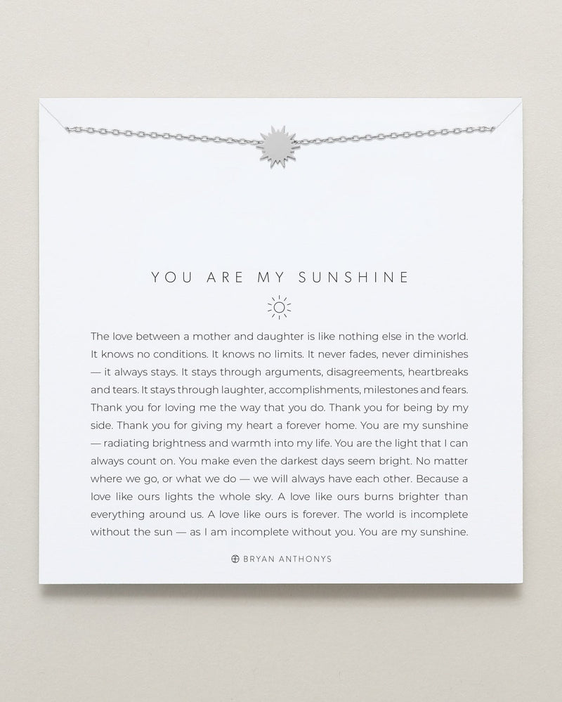 You Are My Sunshine Icon Necklace